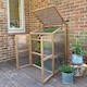 image 3 of Wooden Framed Polycarbonate Growhouse Mini Greenhouse