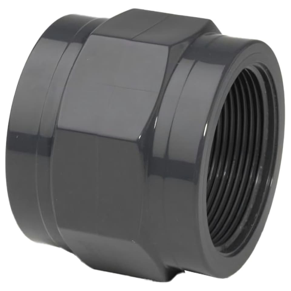 4in Grey PVC Adaptor MP FT 9 bar
