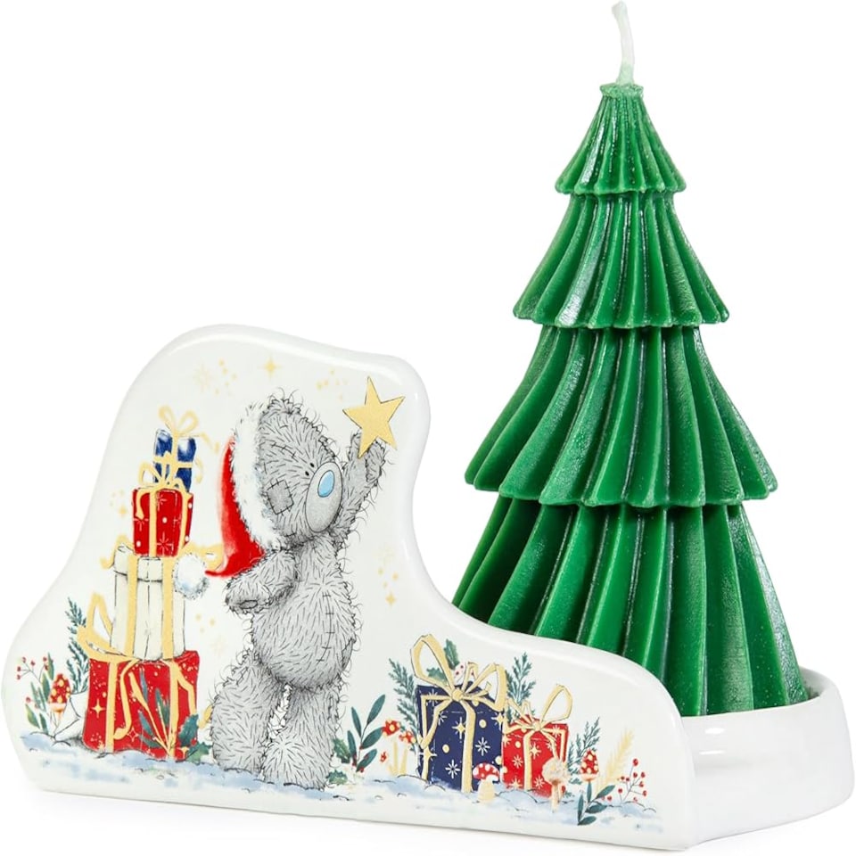 image 1 of Me to You Tatty Teddy Candle Holder With Tree Candle Official Collection