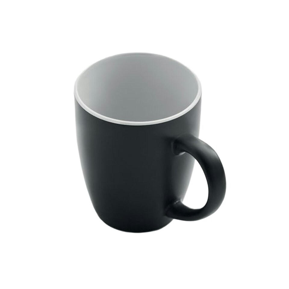 image 1 of MidOcean Lim Two Tone Ceramic 0.29L Mug - Black/White - One Size