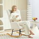 image 10 of HOMCOM Rocking Chair, Modern Armchair with Backrest for Bedroom | Multi