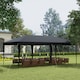 image 2 of Outsunny Pop Up Gazebo 3 x 6m, Foldable Canopy Tent, Height Adjustable Wedding Awning Canopy wCarrying Bag, Black
