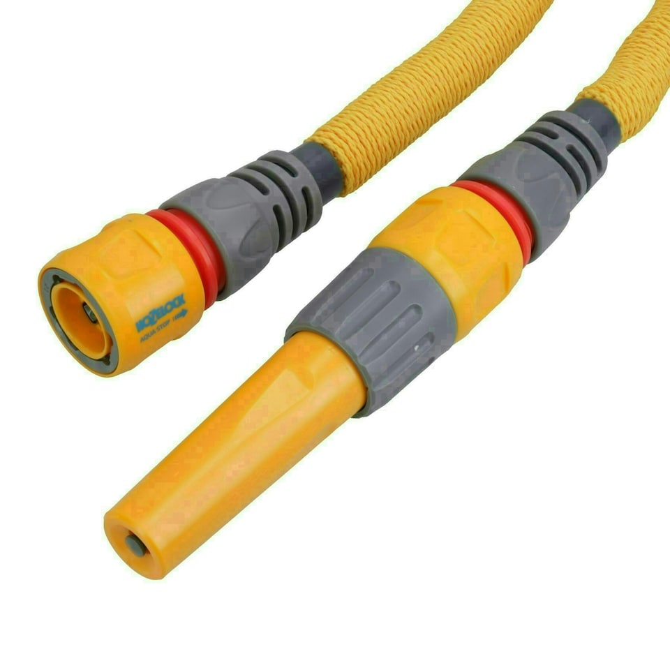 image 1 of Hozelock Expanding Garden Hose Pipe Watering Wonderhoze 12.5 Metres Anti-kink Yellow