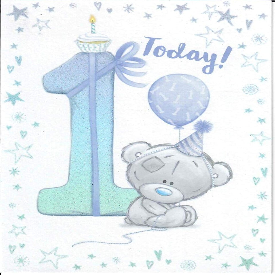image 1 of Me To You 1 Today Boy's First Birthday Card