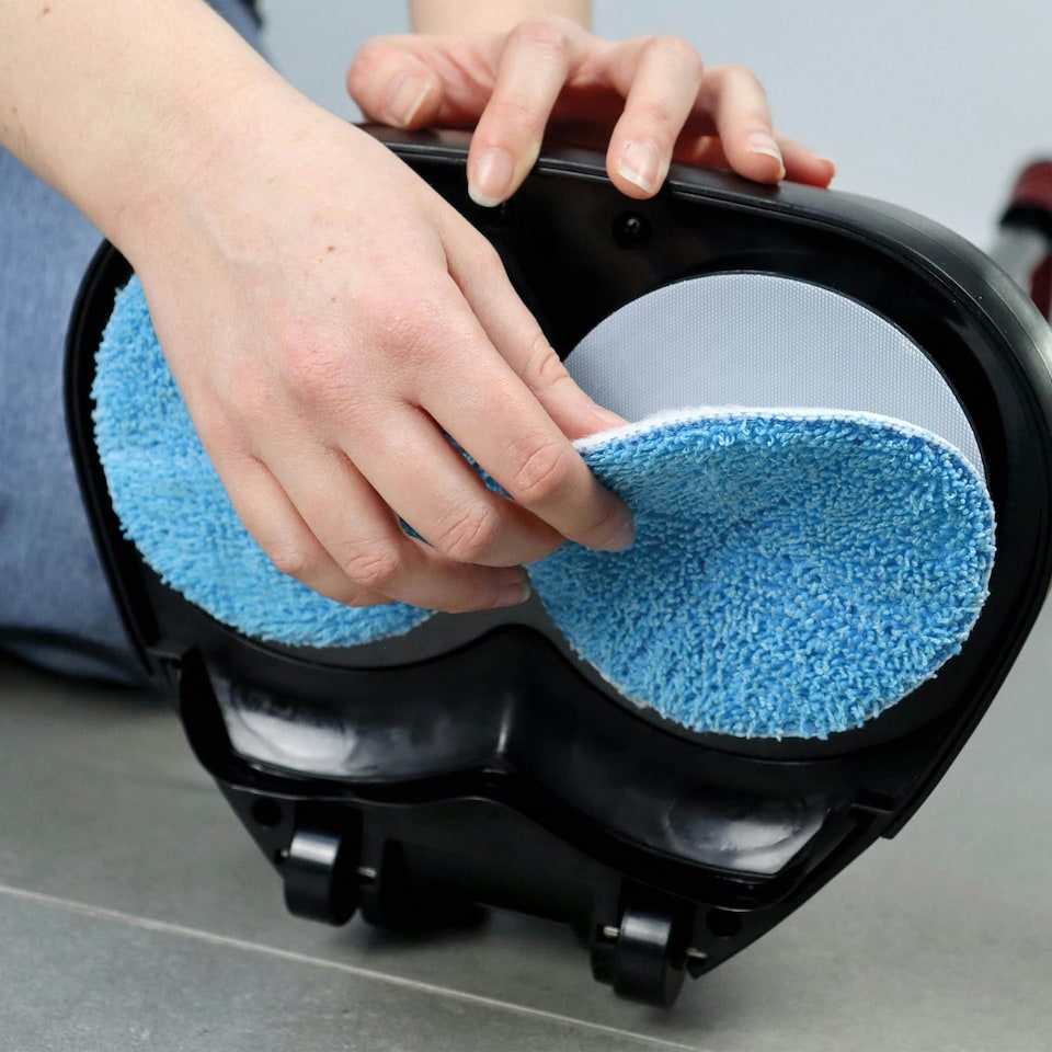 image 1 of Ewbank EP170 Lightweight Floor Polisher, Cleaner, Buffer and Scrubber with Reusable Pads, Red
