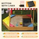 image 6 of AIYAPLAY Wooden Kids Sandpit with Canopy, Seats, Rudder & Bottom Liner