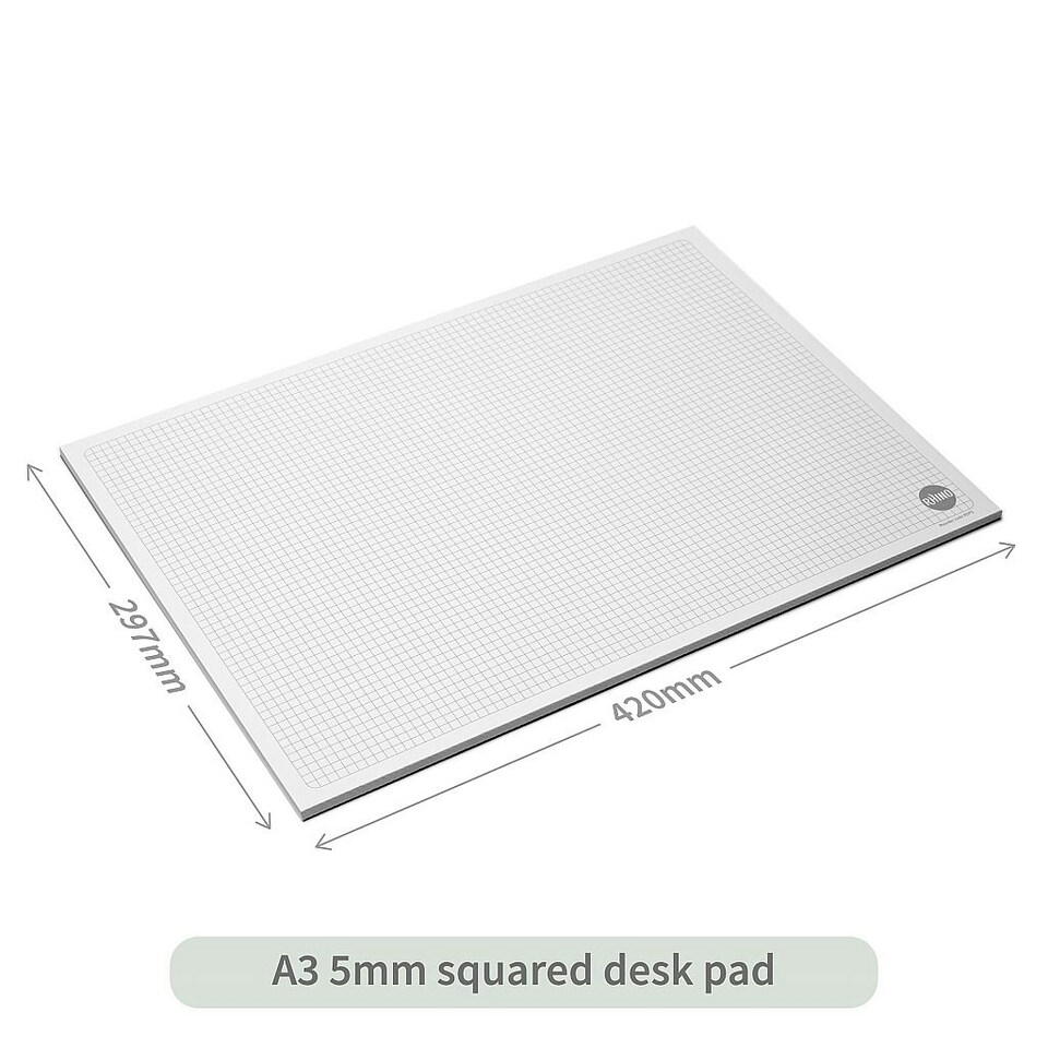 image 1 of Rhino A3 50 Sheets 5mm Squared Desk Pad