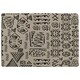 image 1 of Striped egyptian theme with ethnic and tribal motifs (Rug) Multi | Medium: 80x150cm