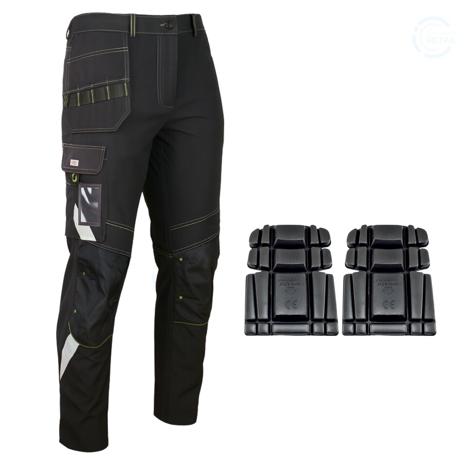 image 1 of Artmas Classic4Dynamic Stretch Work Trousers with 2 Knee Pads  190gsm (36/38 Inch - 54 EU)