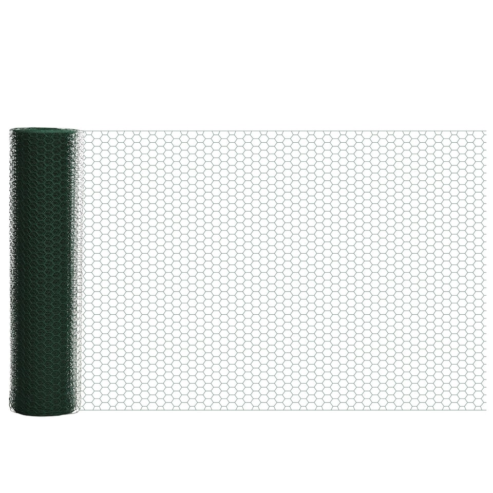 image 1 of PawHut Foldable Chicken Wire Mesh, for Rabbits, Ducks, Geese, 1 x 25m