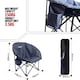 image 3 of MoverX Lightweight Moon Camping Chair - Capacity 150kg, Blue