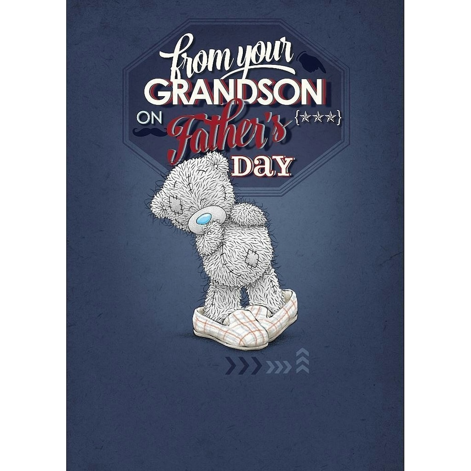 image 1 of From Your Grandson Me to You Bear Fathers Day Card