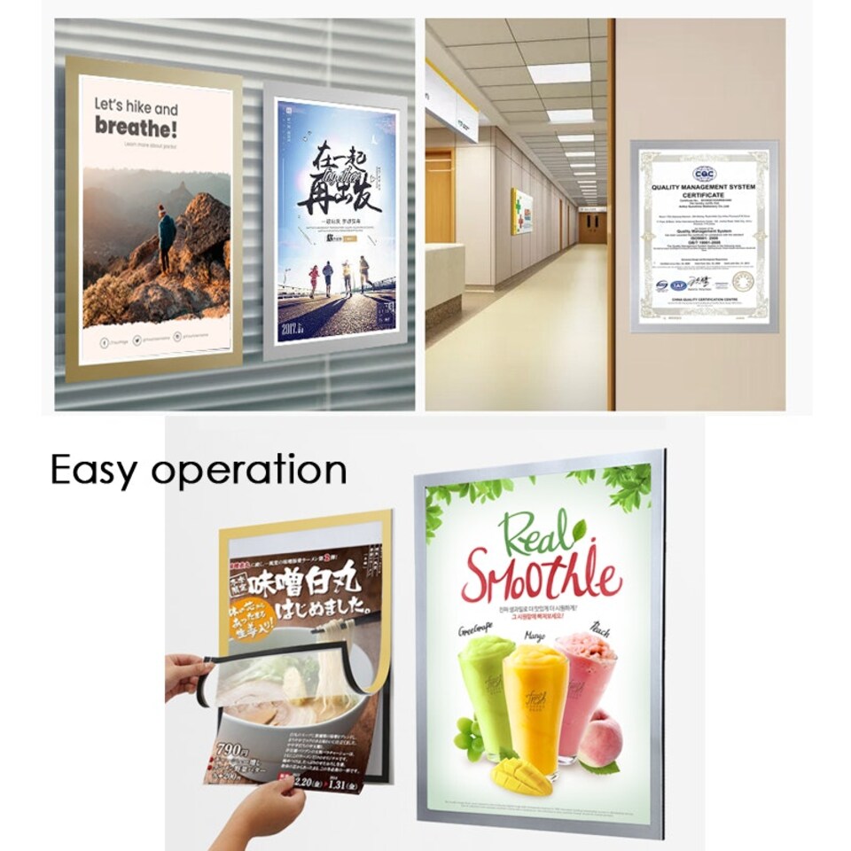 image 1 of A3 Magnetic Sign Holder Display Board