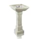 image 1 of Primrose Budding Dahlia Solar Bird Bath Water Feature with Lights