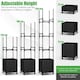 image 8 of COSTWAY Raised Garden Bed Planter Box Rolling Tomato Cage Black
