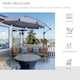 image 6 of Outsunny 2.7m Garden Cantilever Banana Parasol Sun Shade w/ Crank, Dark Grey