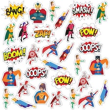 Superhero Capes Cutting Sheet PVC Party Sign Decoration 133cm x 133cm