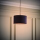 image 3 of ValueLights Reni Small Navy Fabric Pendant Shade | Blue