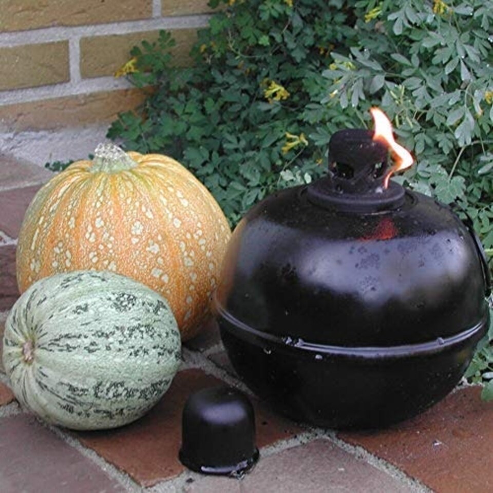 image 1 of Black Finish Outdoor Oil Tumble Torch