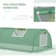 image 4 of Outsunny PE Mini Greenhouse, 3 M Portable Tunnel Green House w/ 5 Mesh Windows