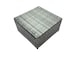 image 3 of Fimous Outdoor Rattan Garden Furniture Set 8 Seater Patio Lounge Sofa Set with Square Coffee Table 2 Side Tables 2 Big Footstools Dark Grey Mixed