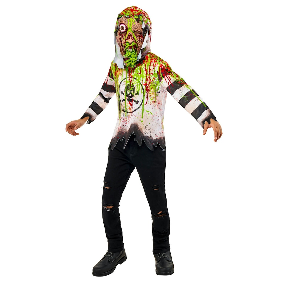 Bristol Novelty Childrens/Kids Toxic Costume - White/Black - S S