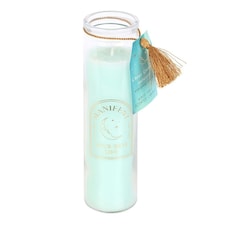 Something Different Sage Clear Quartz Tube Candle - Green - One Size