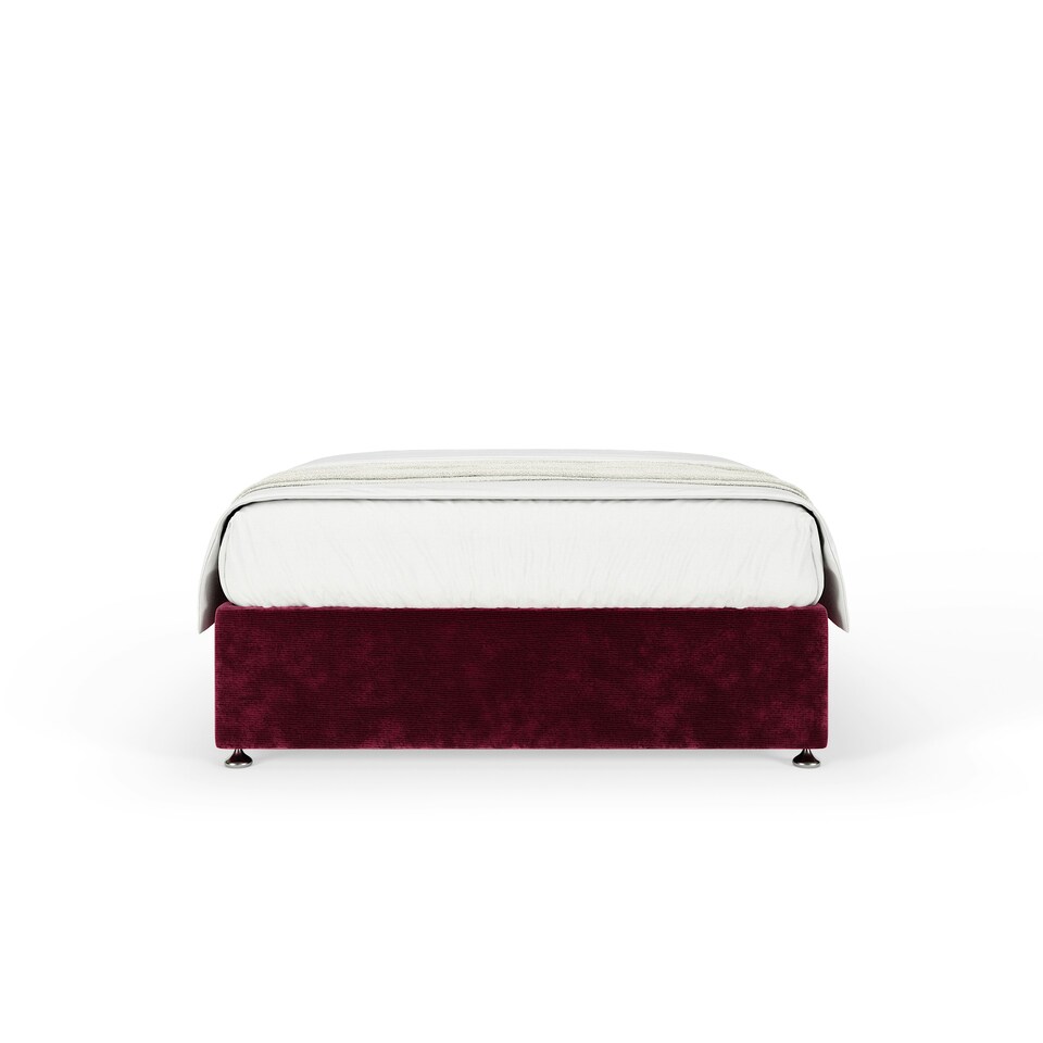image 1 of Signature Platinum 2000 Pocket Sprung Aubergine Chenille Divan Set Super King
