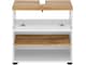 image 4 of Thessa Sink Cabinet 60cm with 1Flap White Oak Look | White | White/Oak