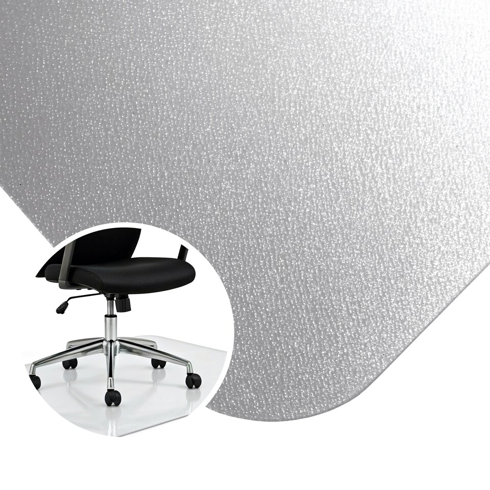 image 1 of Hometex Premium Polycarbonate Chair Mat for Hard Floors - Rectangular 75 x 120cm