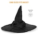 image 7 of Black Tatty Wizard Hat – Fancy Dress Accessory Black | One Size