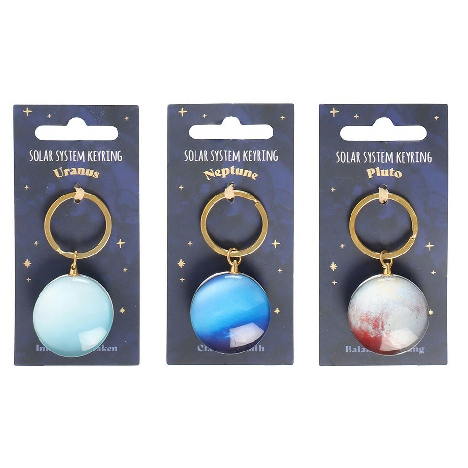 image 1 of Something Different Solar System Keyring Set (Pack of 9) - Multicoloured - One Size