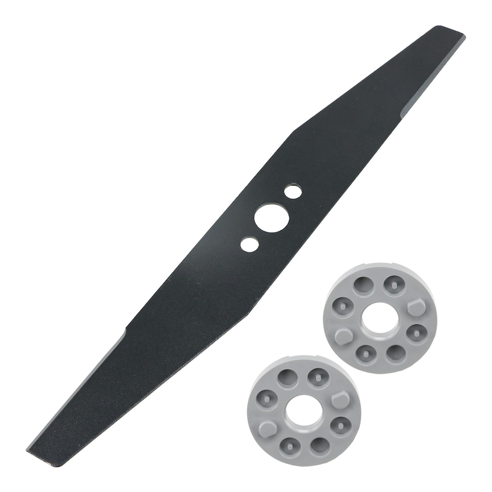 image 1 of SPARES2GO Blade for Flymo Easi Glide 300 Hover Micro Compact HC300 MC300 FLY004 Lawnmower (30cm) + Spacers