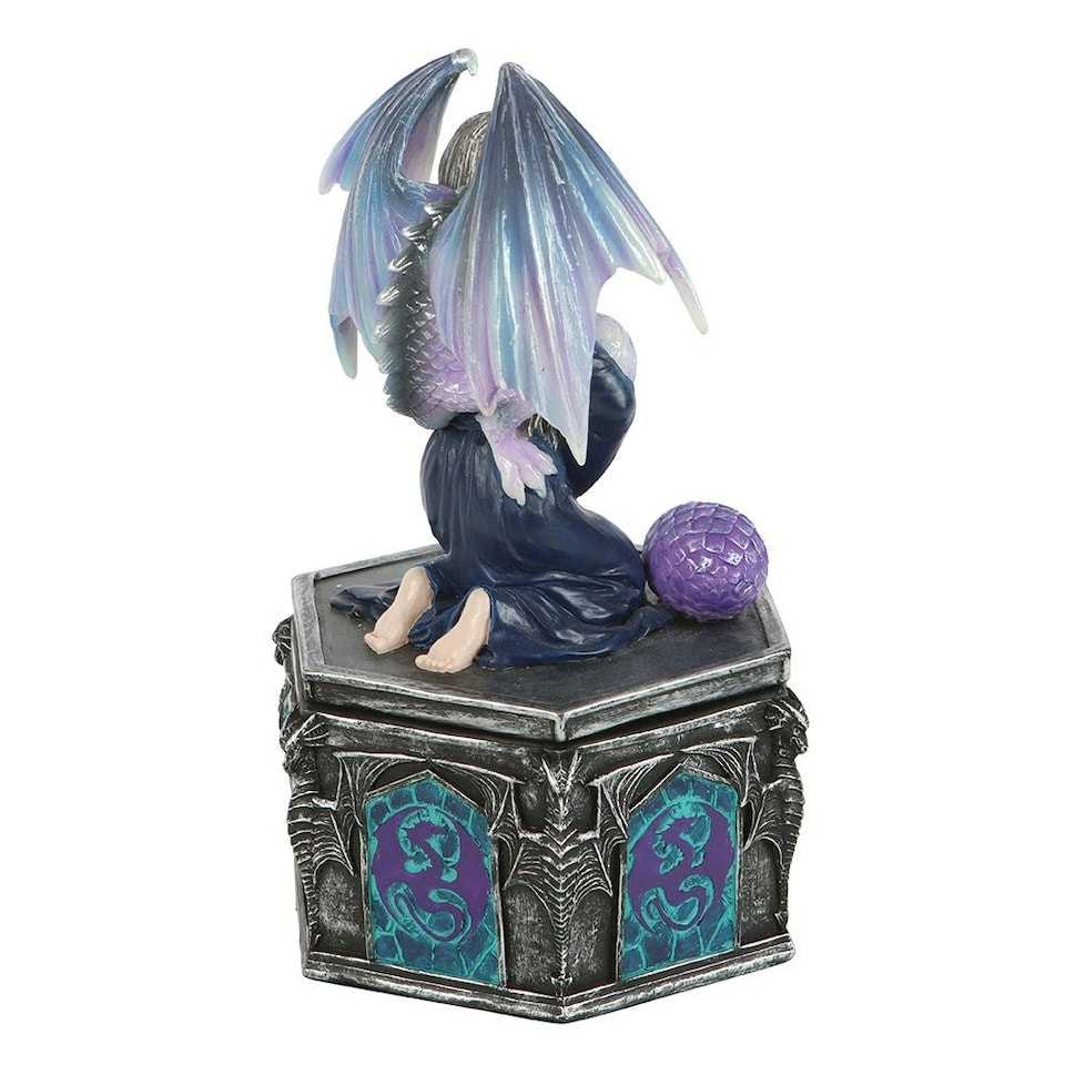 image 1 of Anne Stokes Dragon Friendship Spring Decorative Box - Multicoloured - One Size