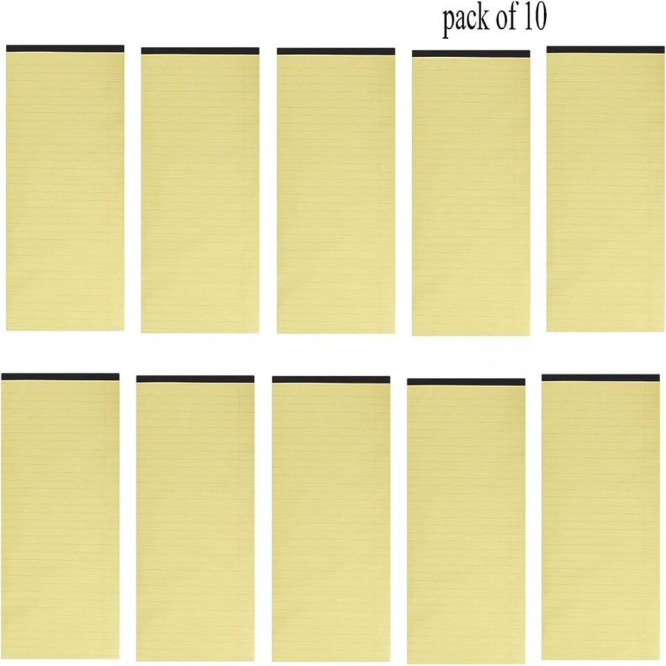 image 1 of Q-Connect Ruled Stitch Bound Executive Pad 50 Pages A4 Yellow (Pack of 10)