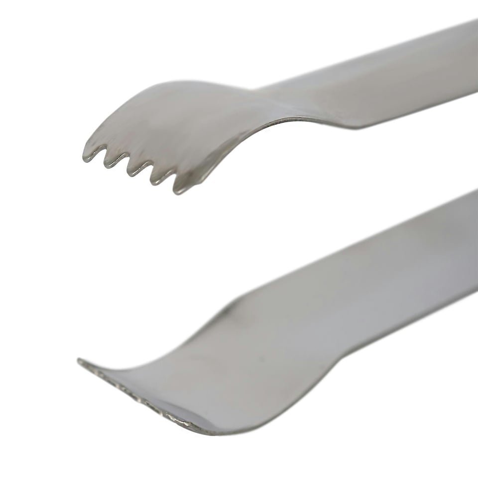 image 1 of Rink Drink Stainless Steel Ice Tongs - 17cm - Pack of 5