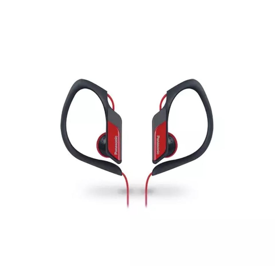 image 1 of Panasonic RP-HS34E Wired In Ear Sports Headphones  in Red