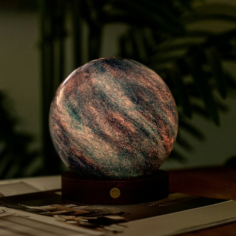 image 1 of Gingko Large AstraGlass Desk Lamp Multi | Galaxy Breeze