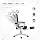image 5 of Vinsetto Mesh Office Chair for Home with Lumbar Support, Arm, Footrest, Headrest