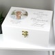 image 5 of Personalised Memorial Photo Upload White Wooden Box White