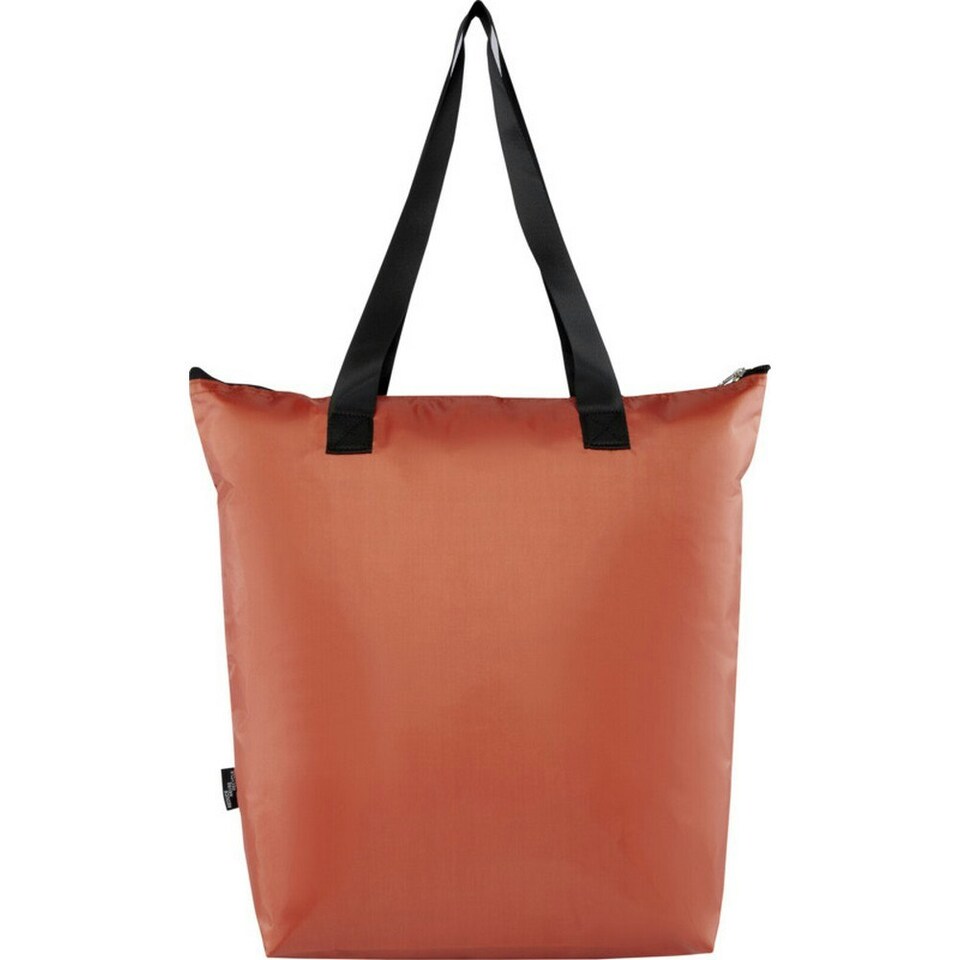 image 1 of EcoFold RPET Foldable 15L Cooler Tote Bag - Brick - One Size