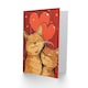 image 2 of Cute Ginger Tabby Couple Love Heart Anniversary Valentines Day Card