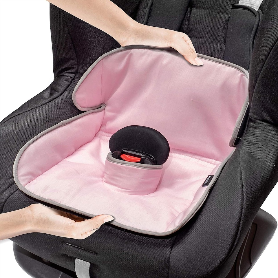 image 1 of Lynmark Potty Training Car Seat Protector Cover with Middle Buckle Hole | Pink | 1