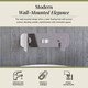 image 2 of Balterley Pride Contemporary Round Wall Mount 3 Tap Hole Basin Mixer Tap & Back Plate