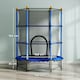image 7 of HOMCOM 4.6FT Kids Trampoline with Safety Enclosure for Ages 3-10 Years Blue