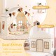 image 3 of COSTWAY Kids Play Tent 3-4 Kids Large Play Tent House w/2 Opening Doors-Beige
