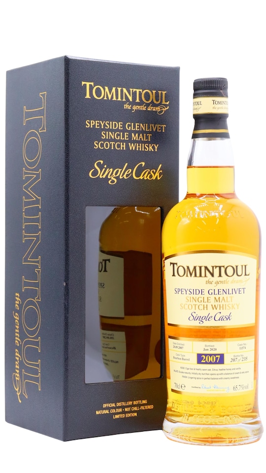 Tomintoul - Single Bourbon Cask No. 11574 2007 12 year old Whisky