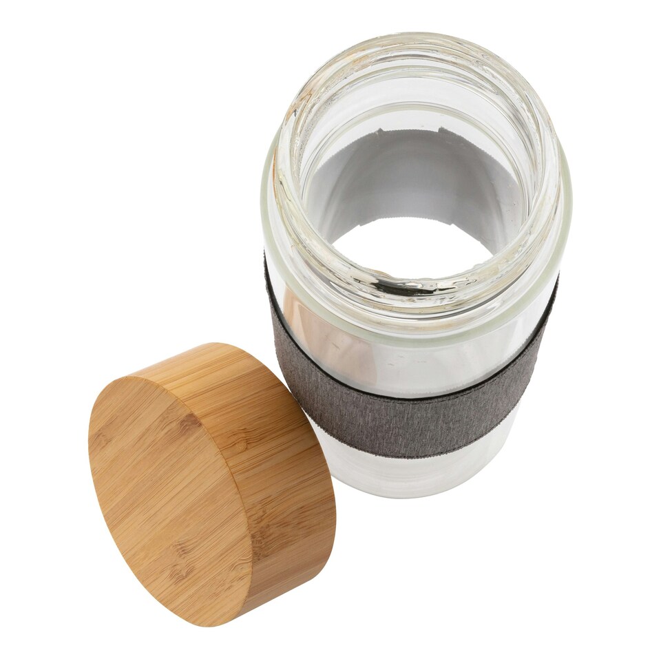 image 1 of XD Collection Impact Bamboo 750ml Bottle - Transparent - One Size Clear | One Size