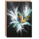 image 1 of Abstract Modern Paint Splat Dark Feats Him Her Birthday Card