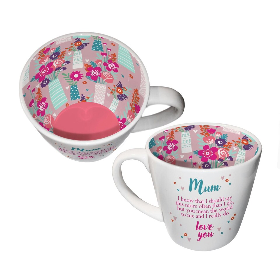 Two Up Two Down Ceramic Drinks Mug Mum 250ml | Multi | 32